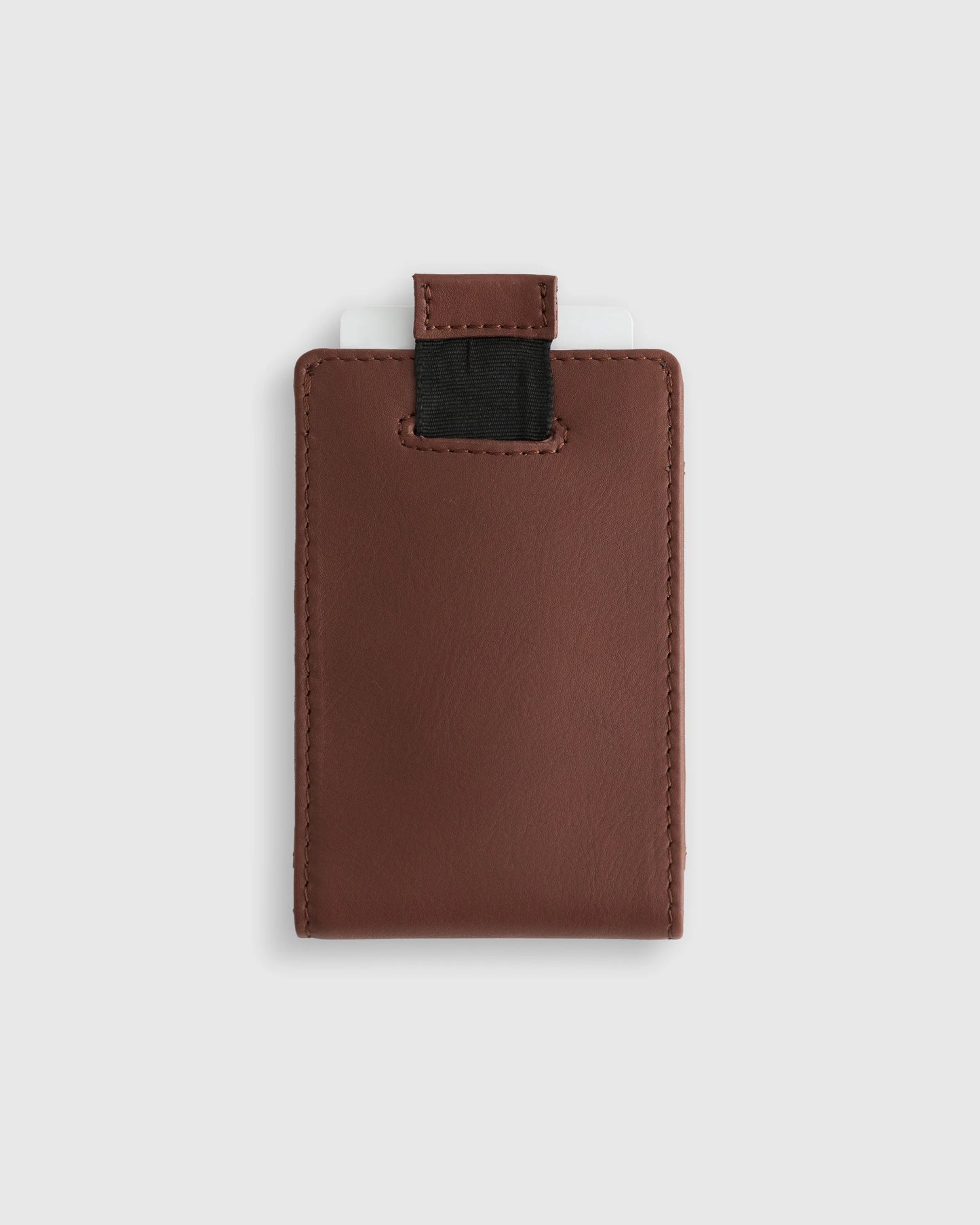 Italian Leather Money-Clip Wallet - One Size / Chocolate Brown