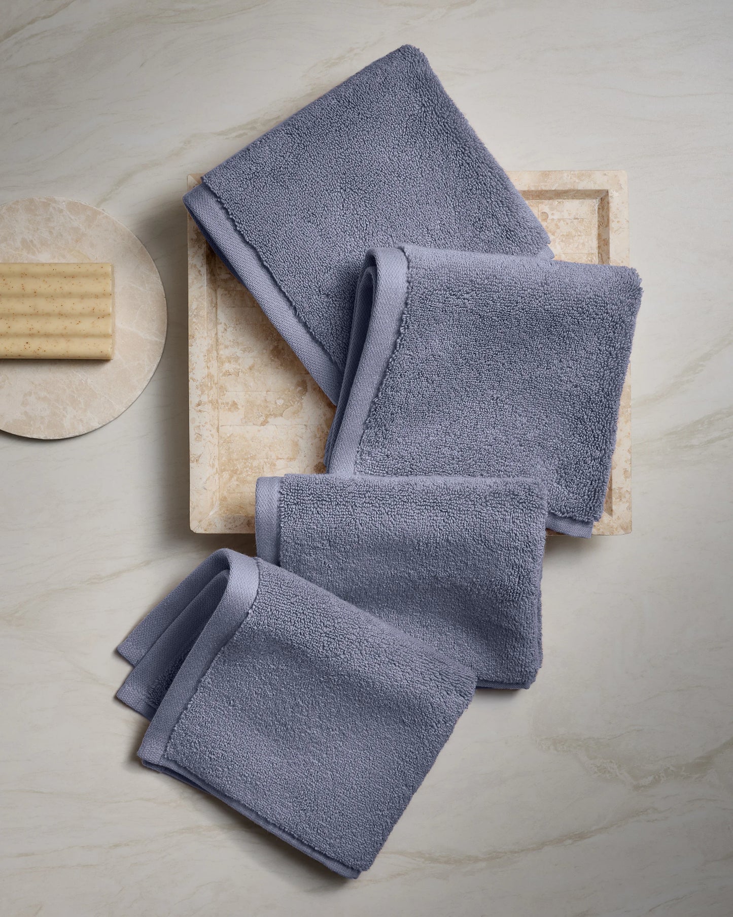 Plush Organic Turkish Cotton Washcloth (Set of 4) - One Size / White