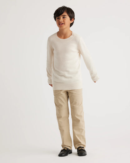 Washable Cashmere Crewneck Sweater - 6 / Heather Grey