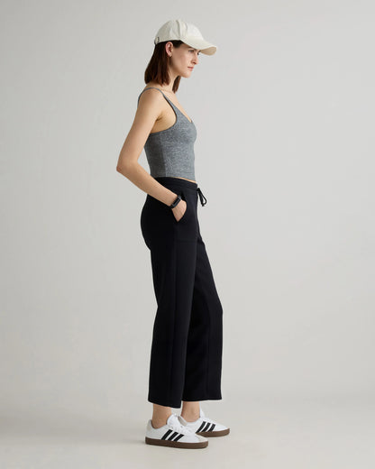 CloudComfort High-Rise Cropped Sweatpants - XS / Pebble Beige