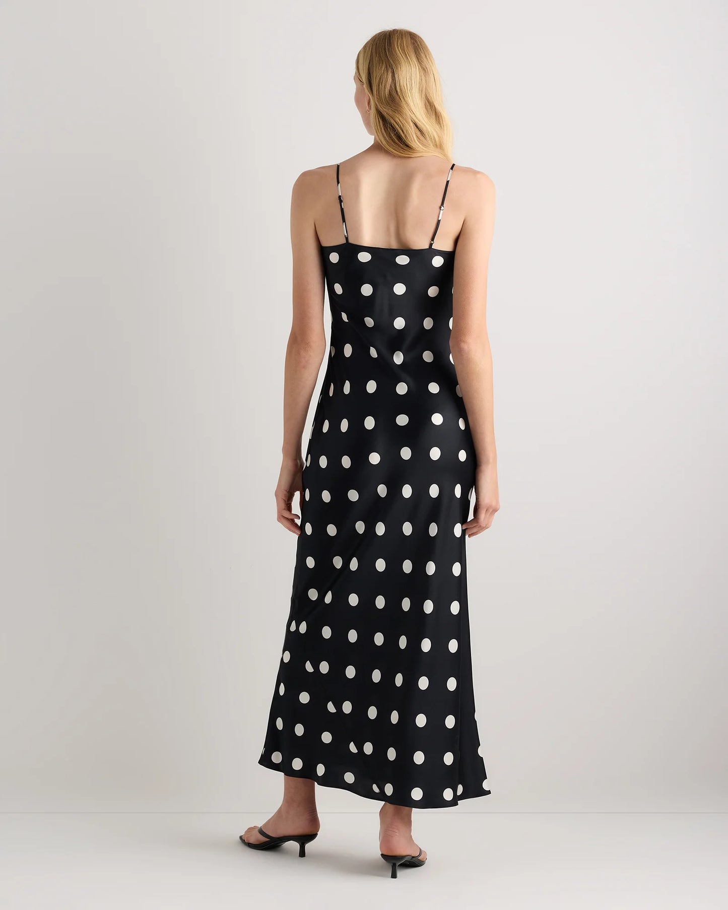 100% Washable Silk Maxi Slip Dress - XS / Cordovan Red Hibiscus