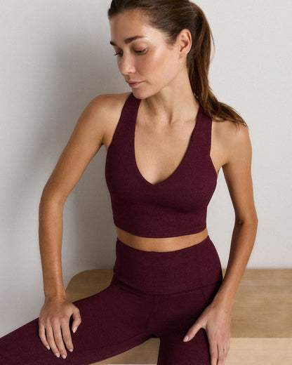 Ultra-Soft V-Neck Cropped Tank - XS / Heather Navy