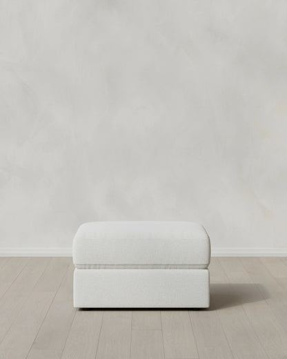 Ashford Deep Seat Ottoman in Performance Basketweave - One Size / Navy
