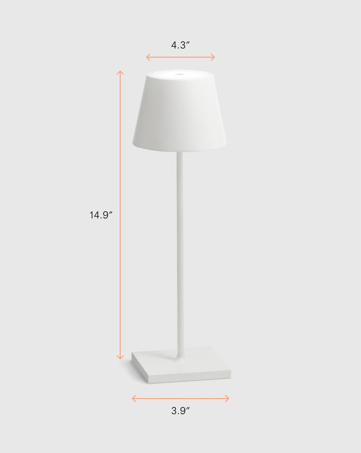 Poldina Pro Rechargeable Table Lamp by Zafferano - Regular / White