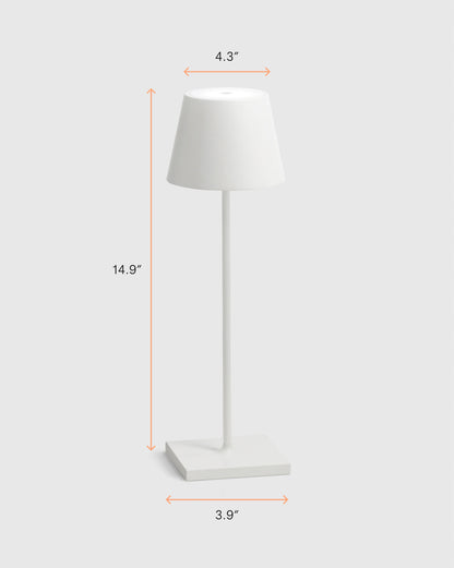 Poldina Pro Rechargeable Table Lamp by Zafferano - Regular / White