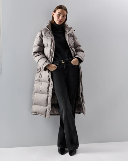Responsible Down Long Puffer Jacket - XS / Black