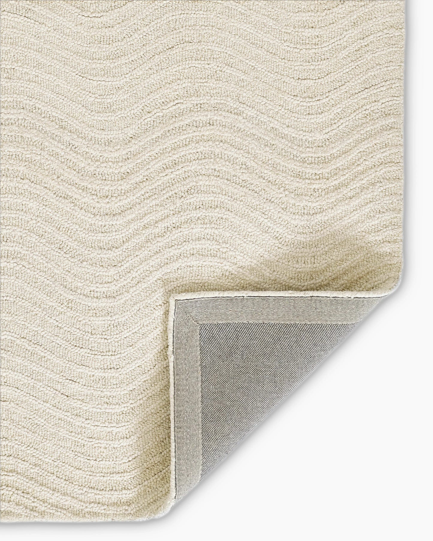 Arches Hand-Tufted Wool Rug - 3'6" x 5'6" / Ivory