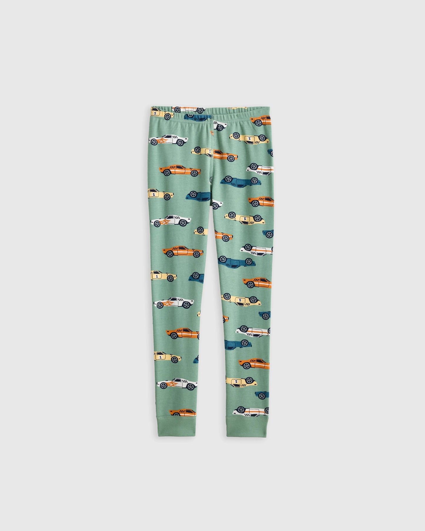 100% Organic Cotton Long Sleeve and Pant Pajama Set - 2T / Navy Stripe