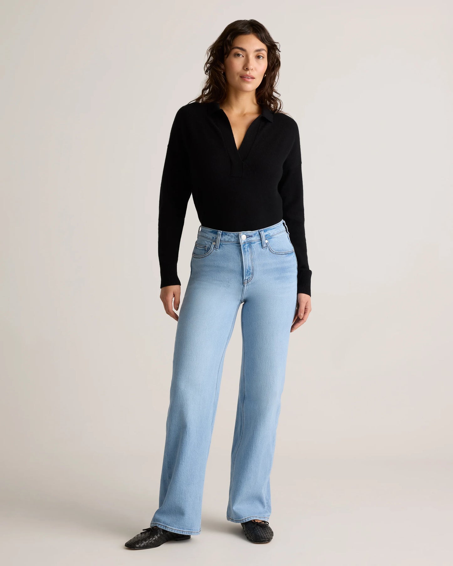 Bella Stretch Relaxed Straight Jeans - 24 / Obsidian Blue