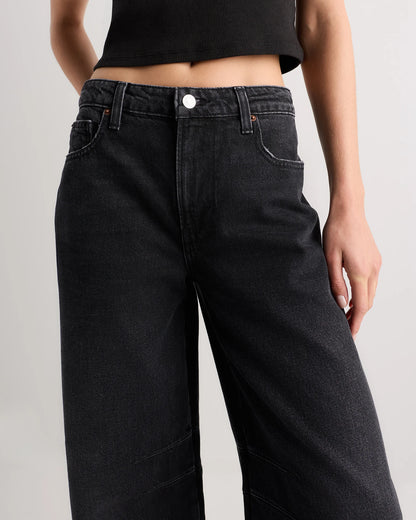 Maya Rigid Exaggerated Barrel Jeans - 24 / Powder Blue