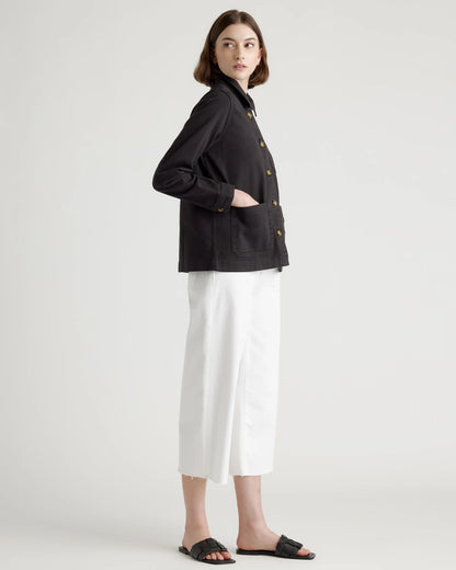 Organic Comfort Stretch Chore Jacket - XS / Vanilla