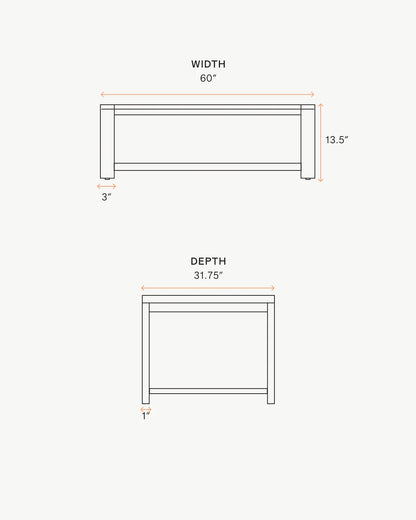 Linear Aluminum Outdoor Coffee Table - One Size / Dark Charcoal