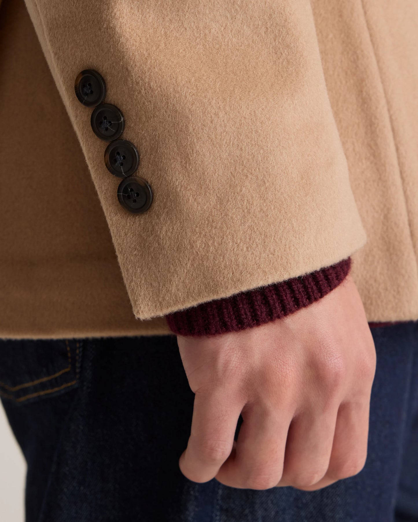 100% Mongolian Cashmere Blazer - S / Heather Graphite