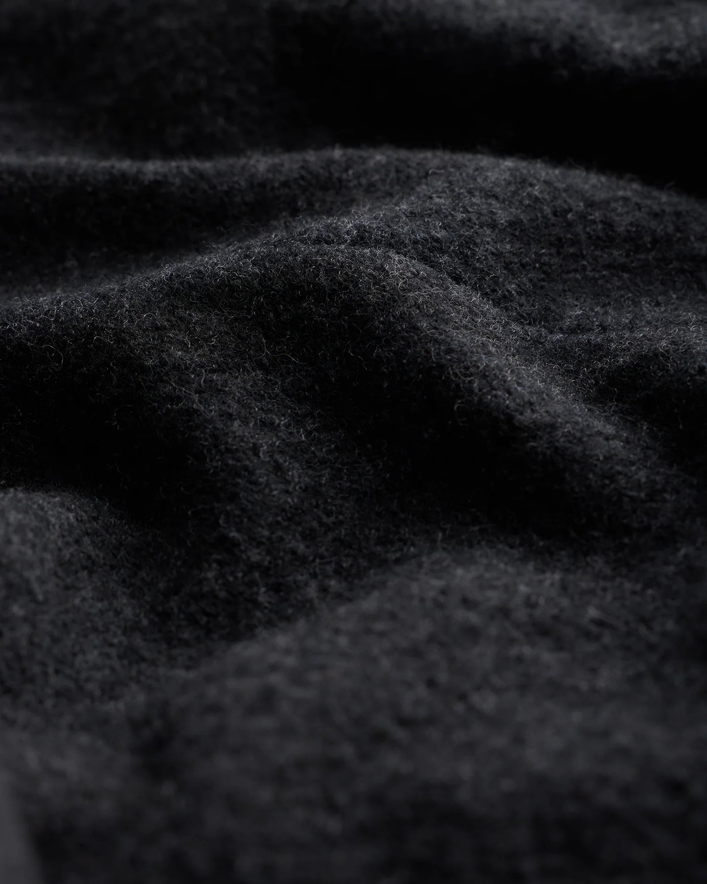 Boiled Wool Cashmere Blazer - S / Heather Charcoal