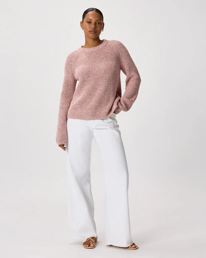 100% Organic Cotton Fisherman Crew Sweater - XS / Sapphire Blue