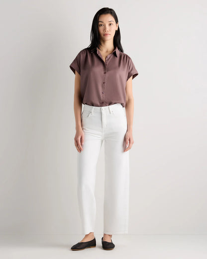 Vintage Wash Tencel Camp Shirt - XS / Taupe Brown