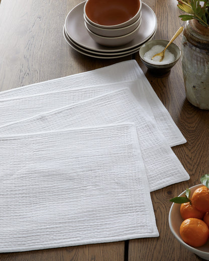 Organic Cotton Gauze Placemats - One Size / Chocolate