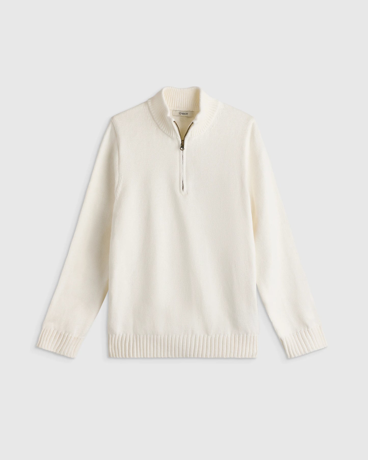 Boys 100% Organic Cotton Quarter-Zip Sweater - 6 / Navy