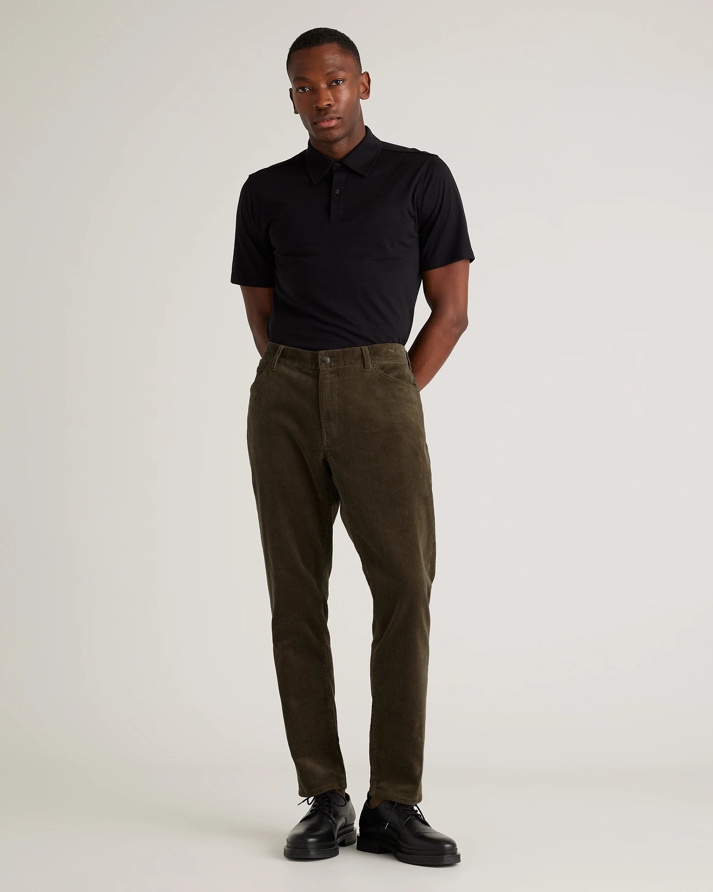 Organic Stretch Corduroy 5-Pocket Pants - 30X30 / Espresso