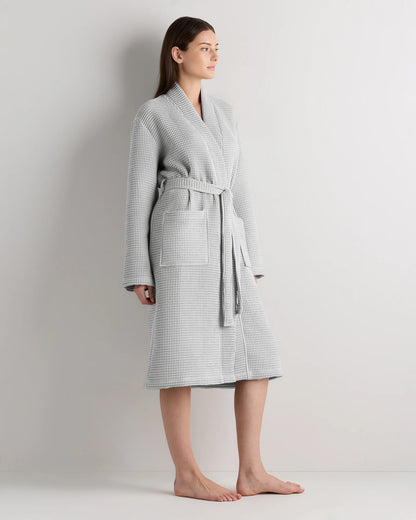Organic Turkish Waffle Robe - XS / White