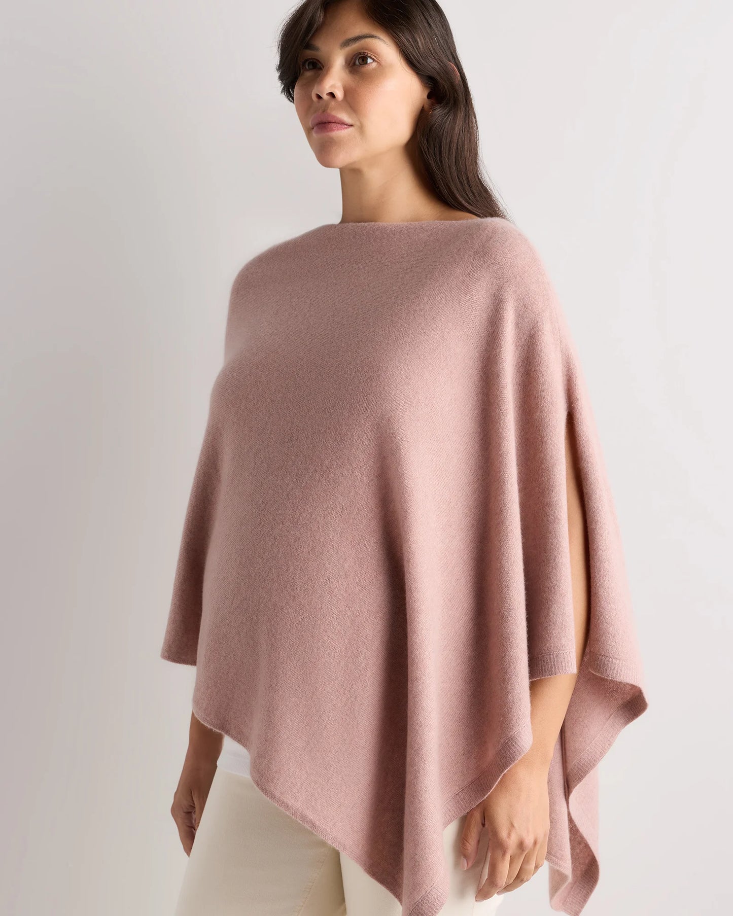 Mongolian Cashmere Nursing Shawl - One Size / Heather Vintage Pink