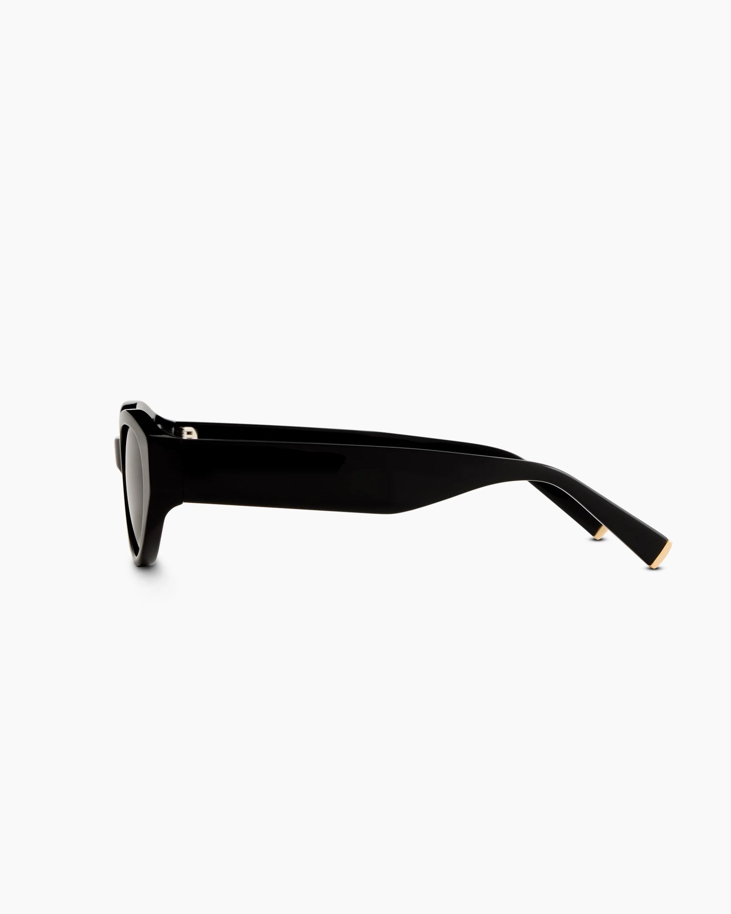 Sicily Polarized Acetate Sunglasses - One Size / Black with Grey lens