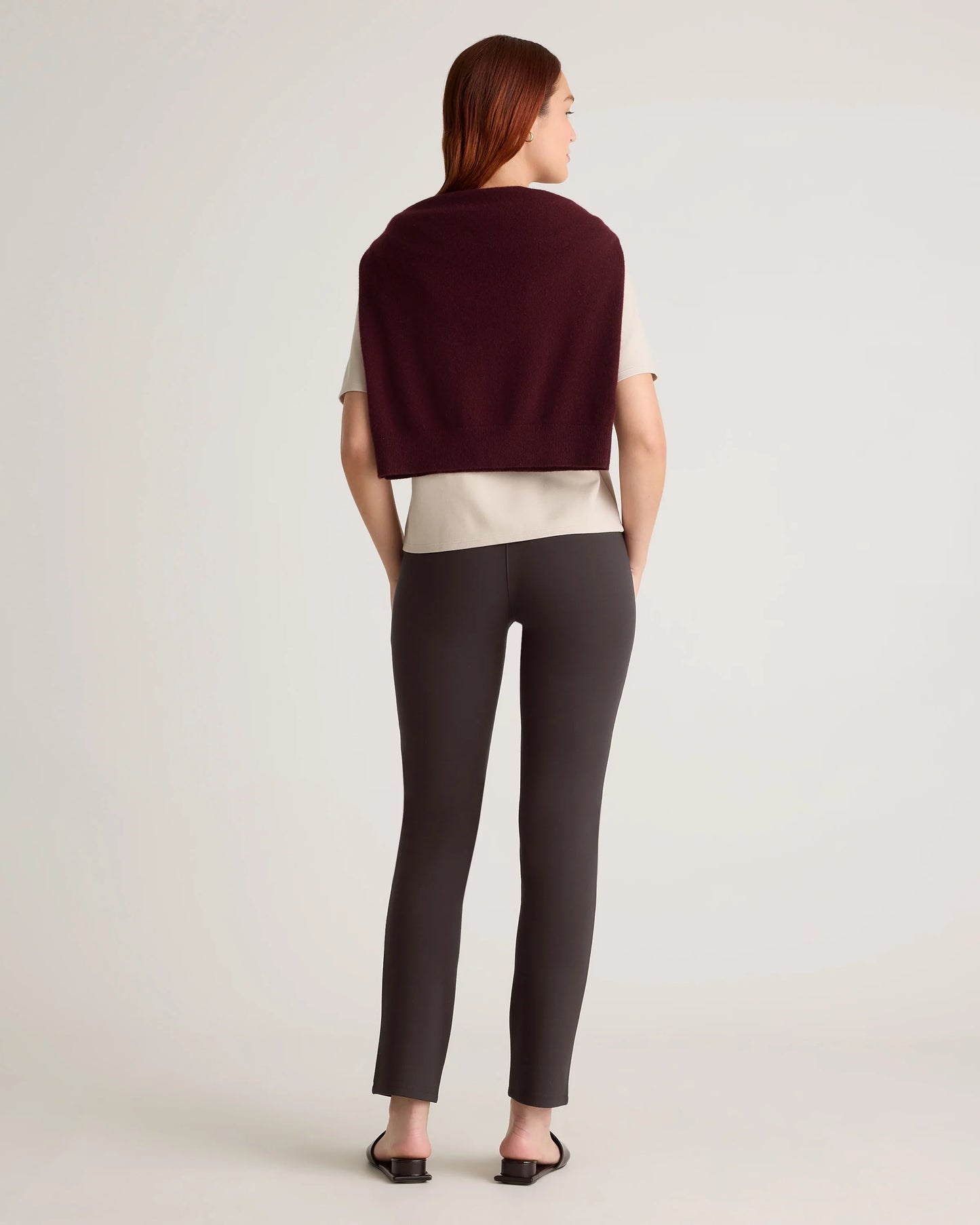 Ultra-Stretch Ponte Straight Leg Pants - XS / Morel Grey