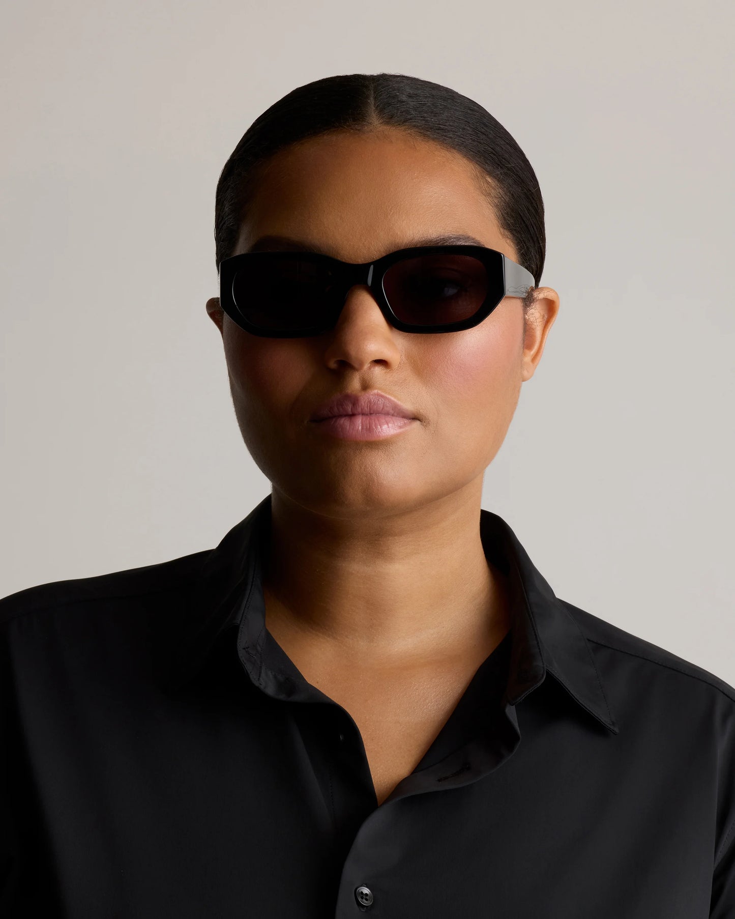 Brisbane Polarized Acetate Sunglasses - Standard / Black with Grey lens