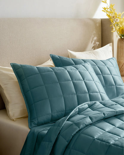 Bamboo Box Quilt - Twin / Sage