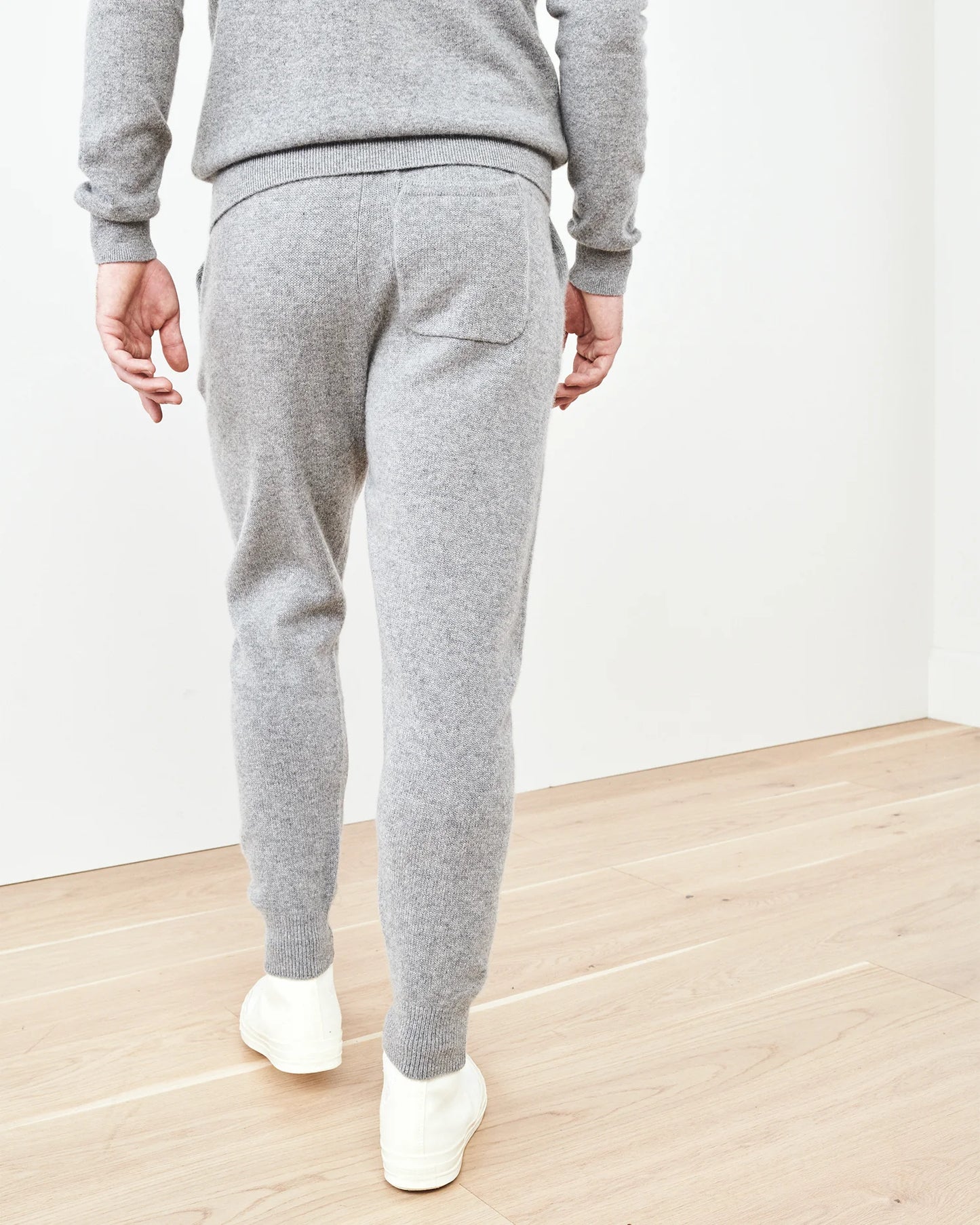 Mongolian Cashmere Jogger - S / Heather Truffle Brown