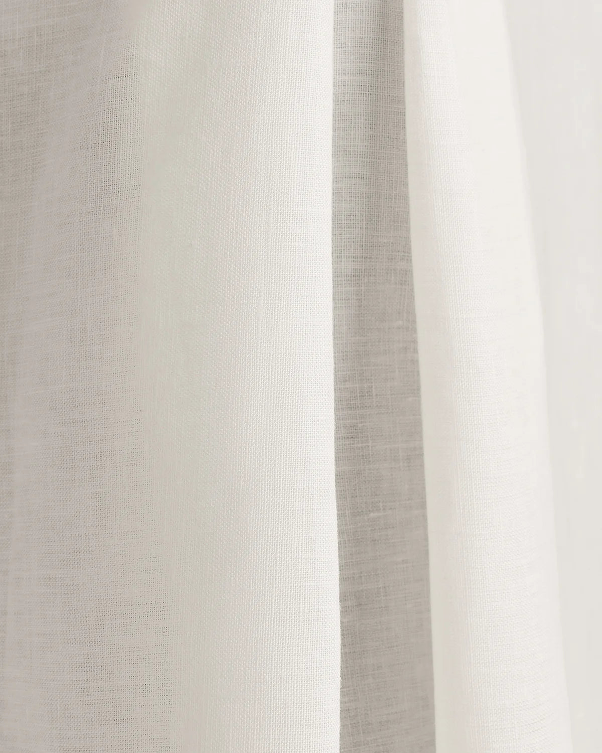 European Linen Bed Skirt - Twin / White