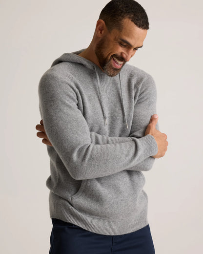 Mongolian Cashmere Pullover Hoodie - XS / Sea Spray Green
