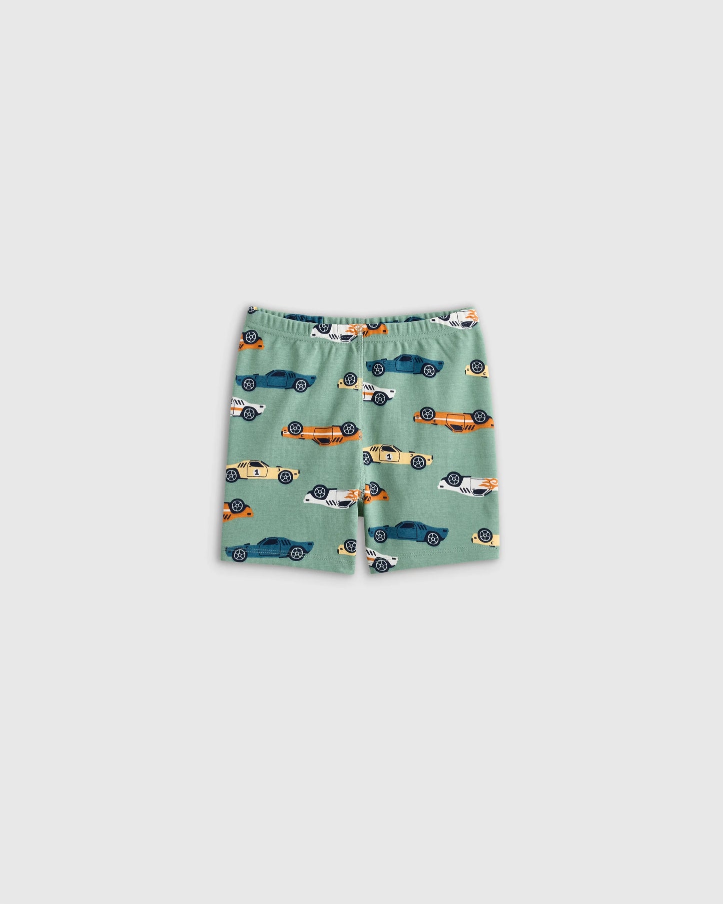 100% Organic Cotton Short Sleeve and Shorts Pajama Set - 2T / Navy Stripe