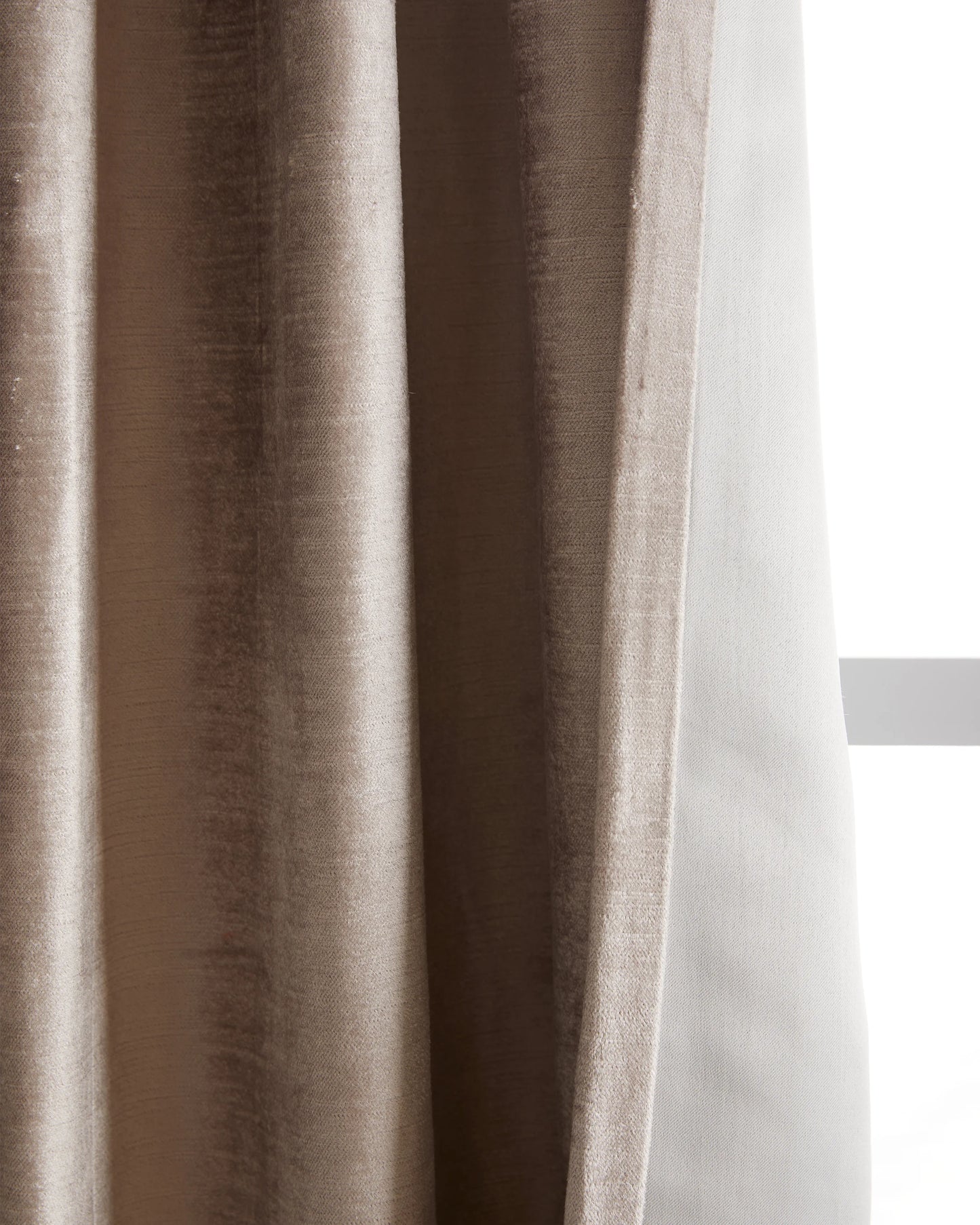 Luster Velvet Room Darkening Curtain - Single Panel - 48x84 / Champagne