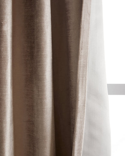 Luster Velvet Room Darkening Curtain - Single Panel - 48x84 / Champagne
