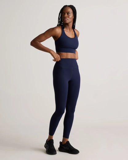 Power-Up Long Line Strappy Sports Bra - XS / Classic White