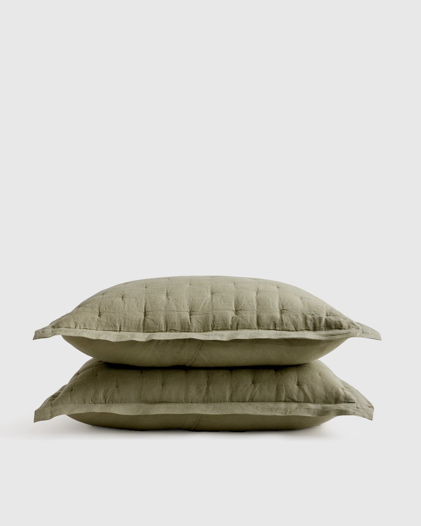 European Linen Dream Sham Set - Standard / Dusty Olive