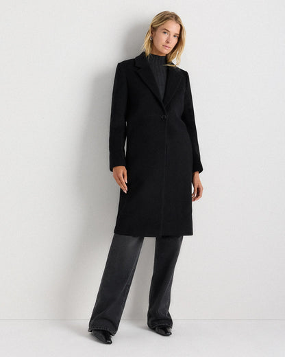 Wool Cashmere Blazer Coat - XS / Mocha Brown