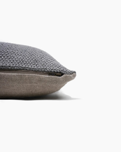 Textured Cotton Pillow Cover - Individual / Indigo