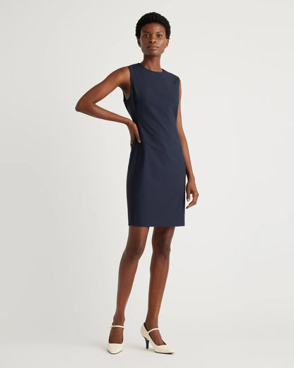 Italian Wool Sleeveless Dress - 0 / Grey Melange