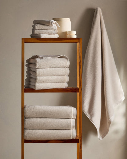 Plush Organic Turkish Cotton Hand Towel (Set of 2) - One Size / White