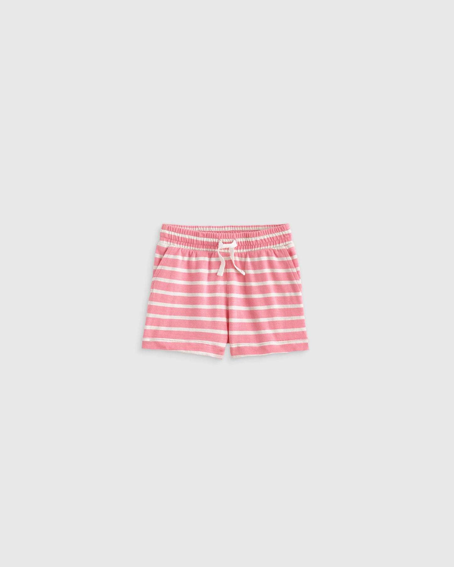 100% Organic Cotton Slub Field Short 4-Pack - 3-6M / Geo Daisy/Pink Stripe