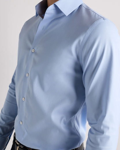 Organic Cotton Oxford Non-Iron Dress Shirt - S / Pale Blue