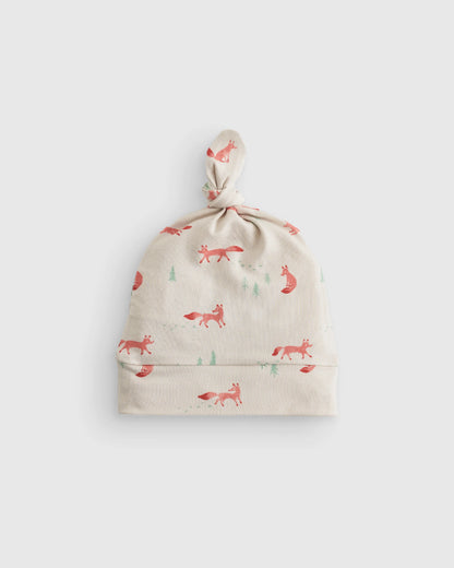 Bamboo Gown, Hat & Swaddle Layette Set - One Size / Fox