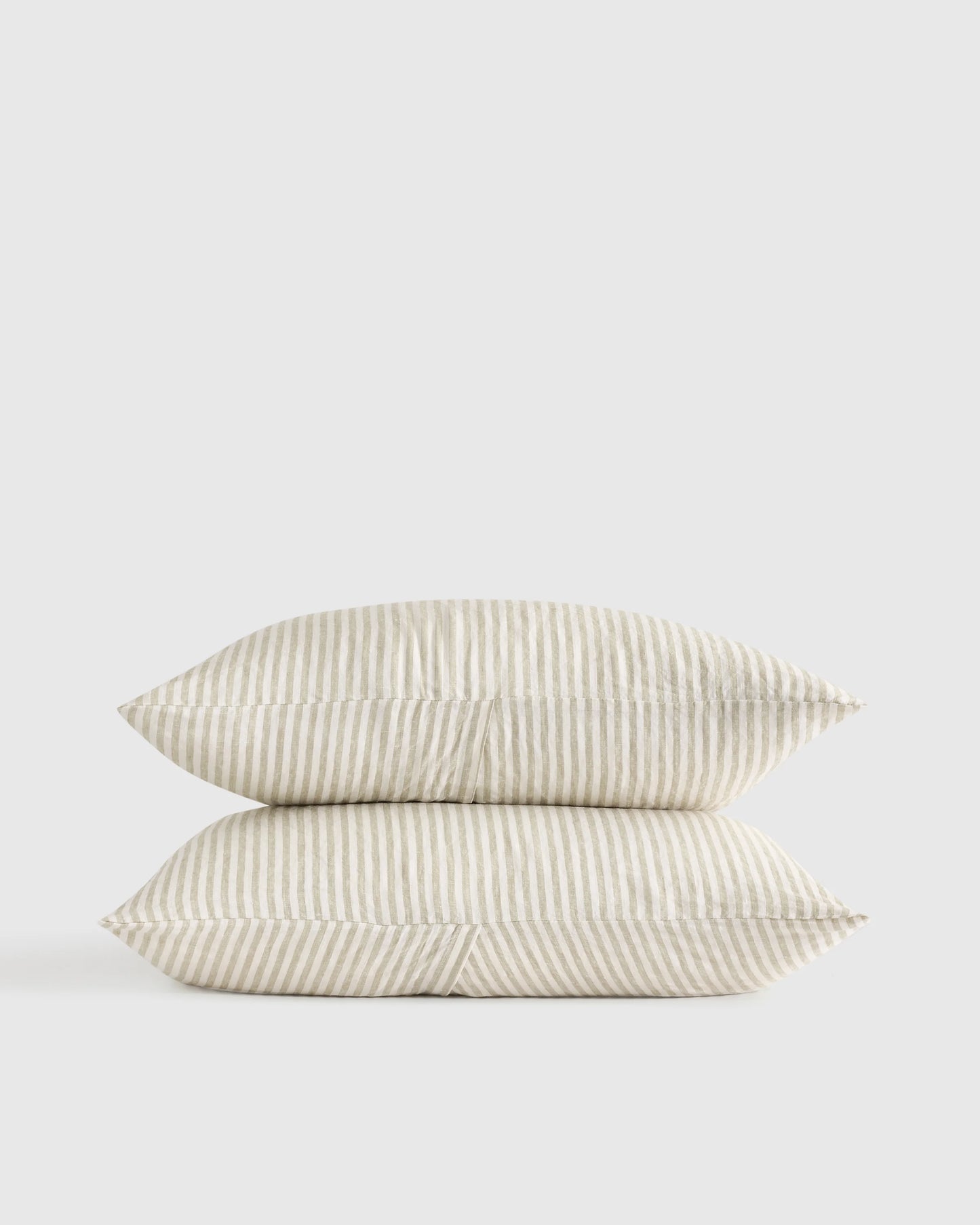 European Linen Sham Set - Standard / White
