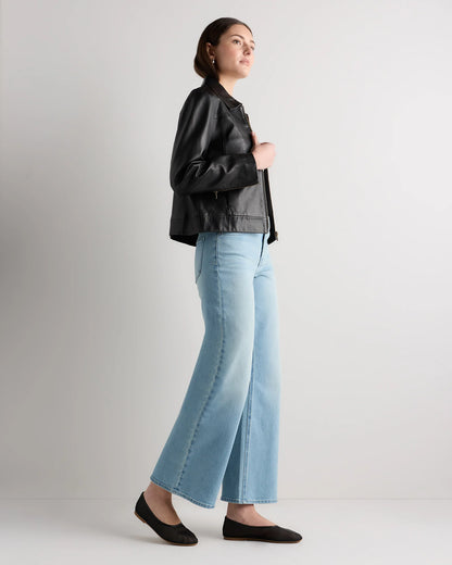 Luna Stretch Wide Leg Jeans - 24 / Frosted Blue