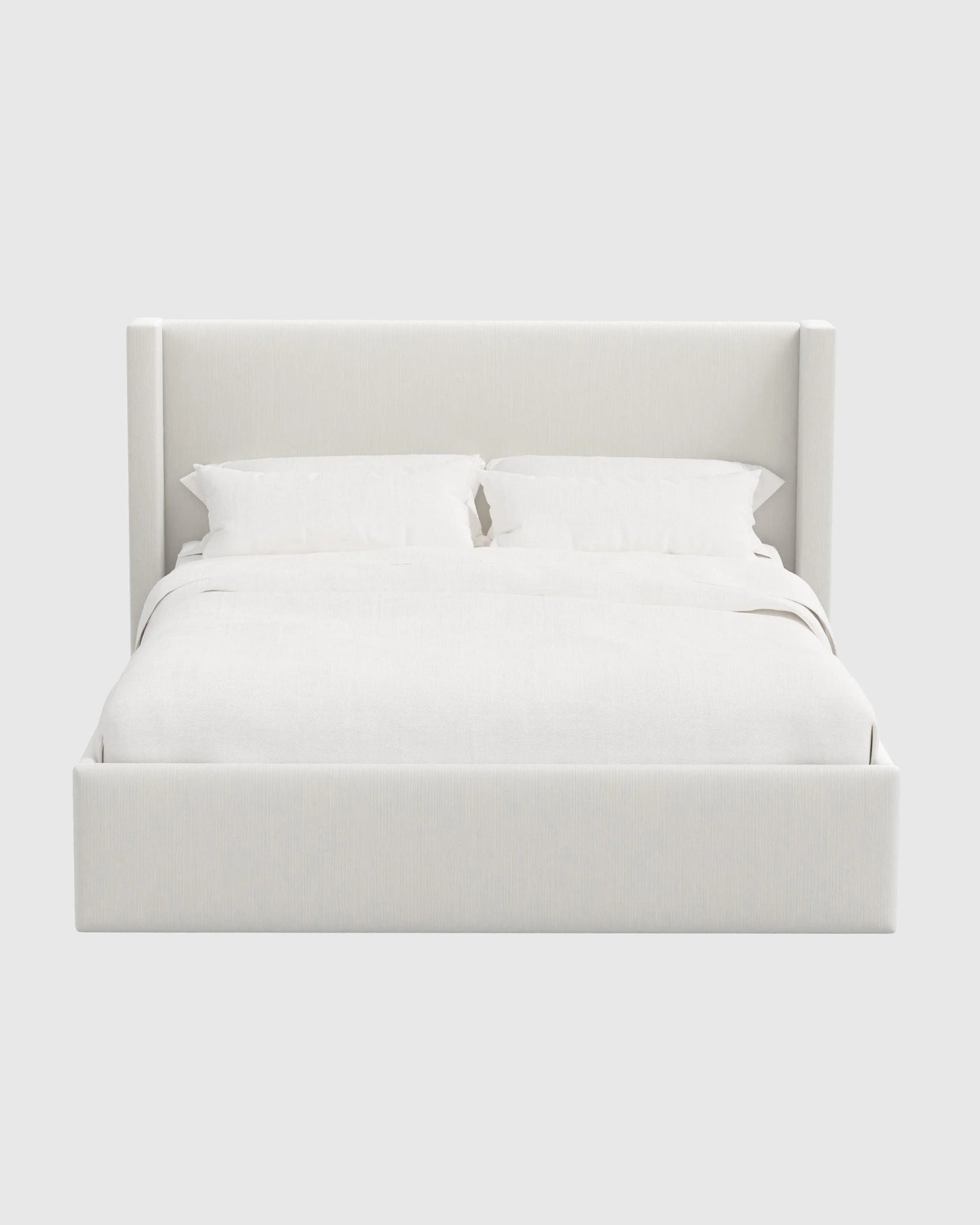 Wingback Bed in Performance Velvet - Full / Butterscotch