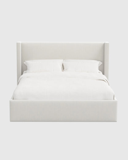 Wingback Bed in Performance Velvet - Full / Butterscotch