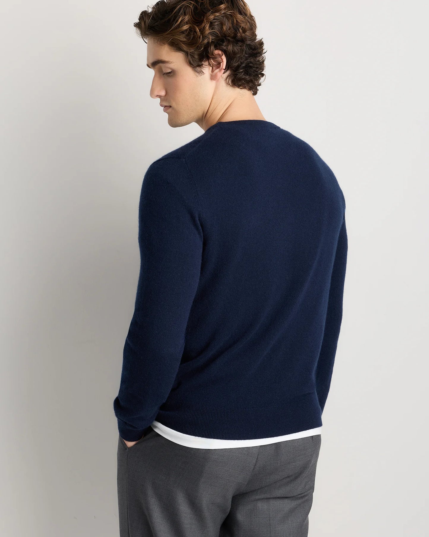 Mongolian Cashmere Crewneck Sweater - XS / Black