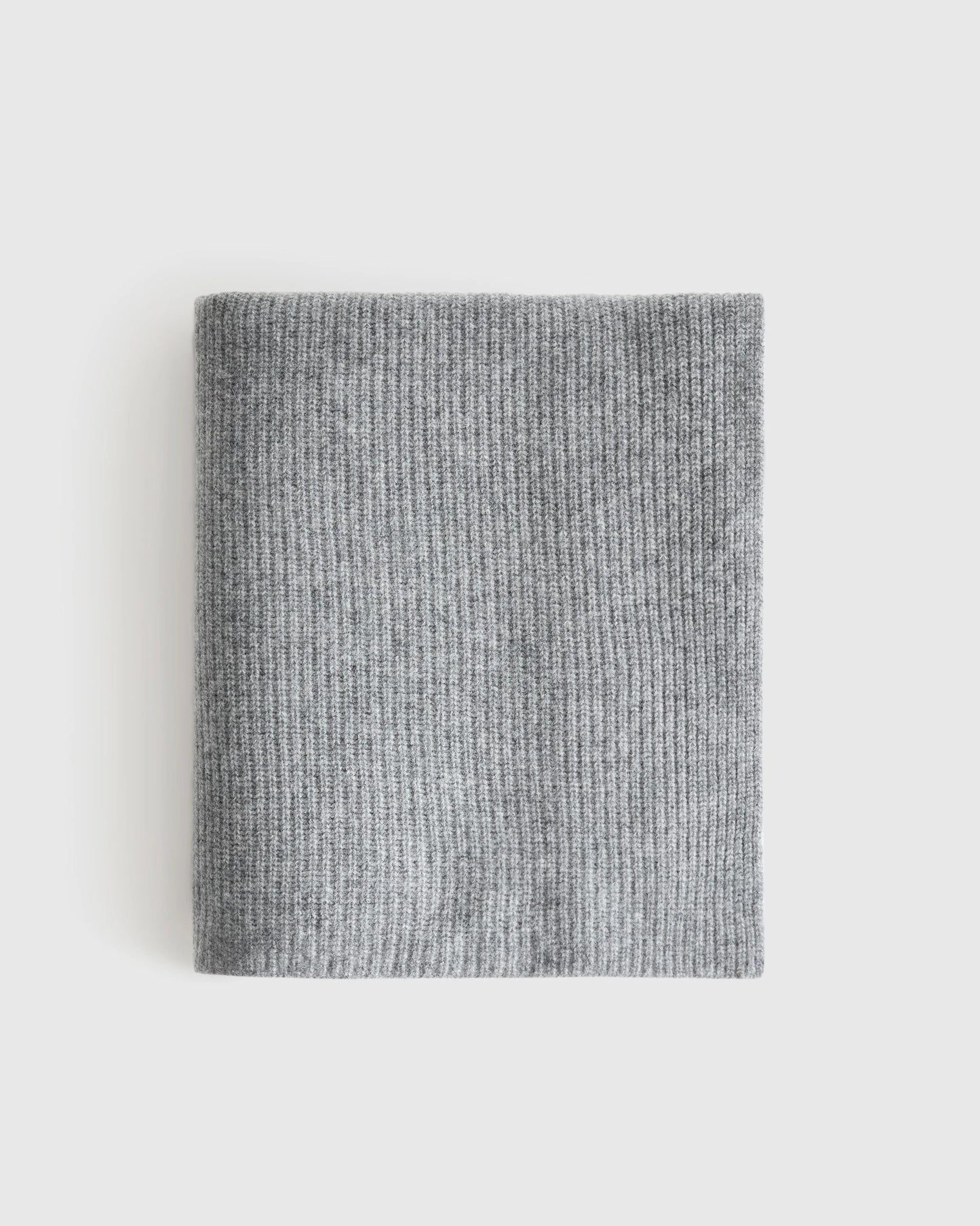 Ribbed Knit Cashmere Throw - 50x70 / Oatmeal